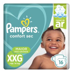 Fralda Confortsec "xxg" Pampers Pc Peq
