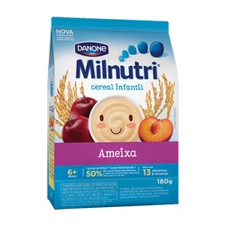 Milnutri Cereal Arroz Aveia Ameixa 180gr