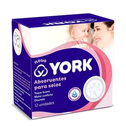 Absorvente P/seios York C/12