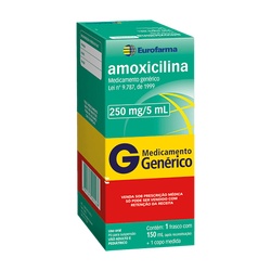 Amoxicilina 250mg C/150ml Eurofarma