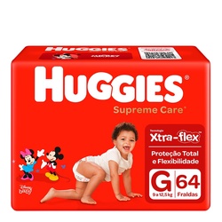 Fralda T Monica Huggies Supreme Hiper G64