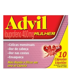 Advil Mulher 400mg 10 Caps-referencia
