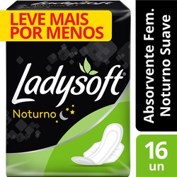Absorvente Ladysoft Noturno C/abas C16