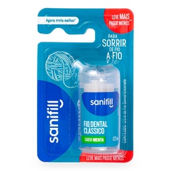 Fio Dental Sanifill Class.125m Lv+pg-