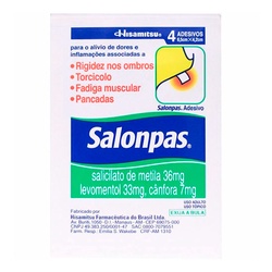 Salonpas Pequeno 4 Adesivos