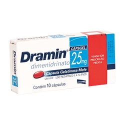 Dramin 25mg 10caps Gelatinosas