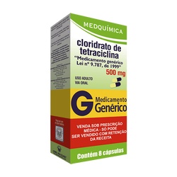 Clor Tetraciclina 500mg C/8caps
