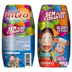 Gel Dent.bitufo Cocorico Sem Fluor 100gr