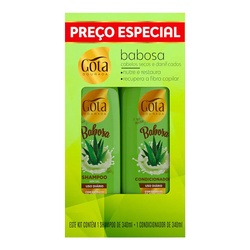Kit Gota Dourada Babosa 340ml
