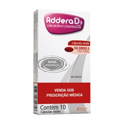 Addera D3 50.000ui  10 Caps Gel