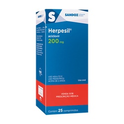 Herpesil 200mg C/25 Cprs