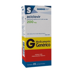 Aciclovir 200mg C/25cpr Sandoz