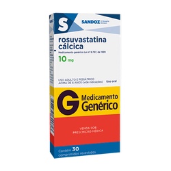 Rosuvastatina Calcica 10mg 30cps Sandoz
