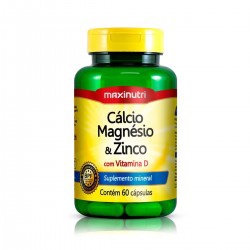 Calcio Mag+zinco+vit D 600mg 60cps Maxin
