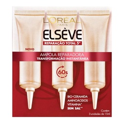 Ampola Elseve Rep.total5 3unid 15ml