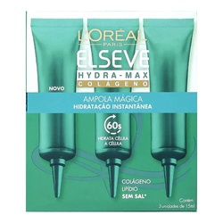 Ampola Elseve Hydra-max 3unid 15ml